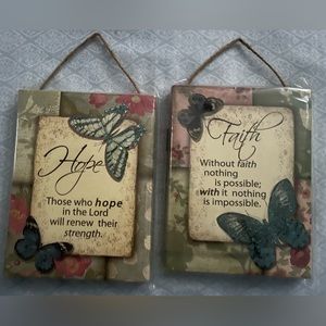 A set of Home Decor Plaques
